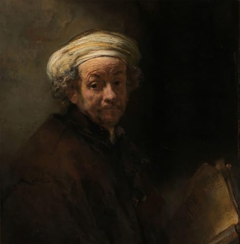 Tableaux Graffiti Art Mural Rembrandt moderne pour salon élégant 60x90