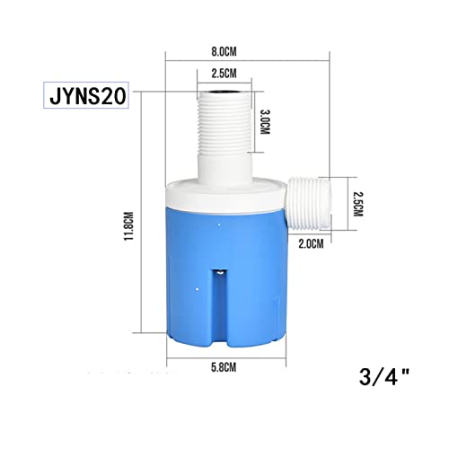 Válvula de bola flotante para tanque de agua JYNS-15 con control automático de 1/2" 6