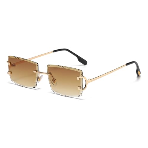 Lunettes de soleil carrées haut de gamme avec branches métalliques au fini épuré