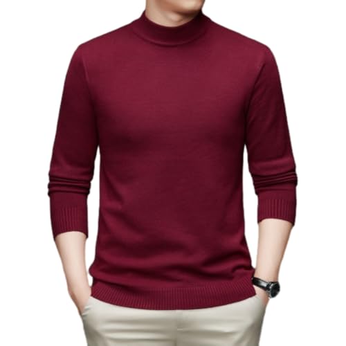 BERCIELY Men Sweater – XL K-Wine Red