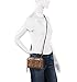 The Sak Iris Large Smartphone Crossbody Bag in Leather, Convertible Wristlet Purse Design, Tobacco Floral Embossed