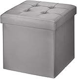 ✅PRÁCTICO Y CÓMODO: Las dimensiones de nuestro puff lo convierten en un complemento práctico y cómodo que no puede faltar en casa. Ocupando tan sólo un espacio de 38 x 38 x 38 cm te aporta variedad de funcionalidades. Puedes utilizarlo como puff reposapiés, para sentarte en él, como soporte o para guardar objetos en su interior.
