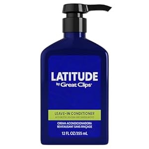 GREAT CLIPS LATITUDE Leave-In Conditioner | Hydrating Leave In Conditioner for Men | Promotes Hair Strength + Renewal | 12oz