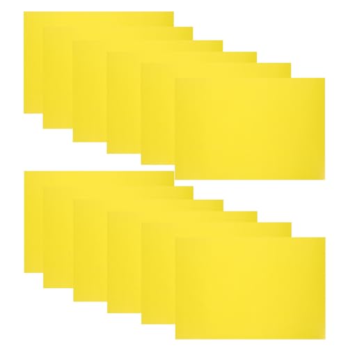 Hojas de etiquetas de venta amarillas de papel revestido para precios en comercios, 50 uds