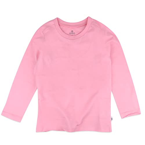 Honestbaby Baby Organic Cotton Long Sleeve Tshirts Multi Pack, Rainbow Pinks, 2T #TOP4