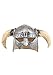 Viking Helmet with Horns for Adults - Half-Head Viking Mask Helmet for Halloween, Renaissance & Norse Barbarian Costumes ST