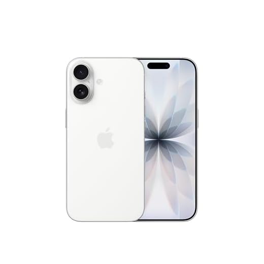 Apple iPhone 17 256 GB: display 6,3" con ProMotion, chip A19, fotocamera frontale Center Stage per selfie di gruppo più facili, più resistenza ai graffi, un giorno intero di batteria; Bianco
