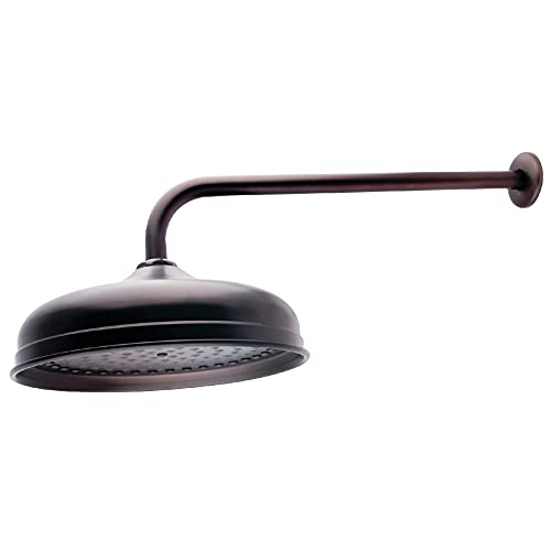 Holiday Deals 🛒 Kingston Brass K225K15 Designer Trimscape Victorian 10-inch Showerhead with 17-inch Rain Drop Shower Arm, Oil Rubbed Bronze