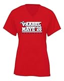 Drake Maye Mike Vrabel 2026 New England Ladies V-Neck Shirt T-Shirt Adult Medium