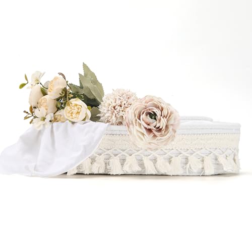 Panier de rangement macramé pour plantes et accessoires de maison beige - 2