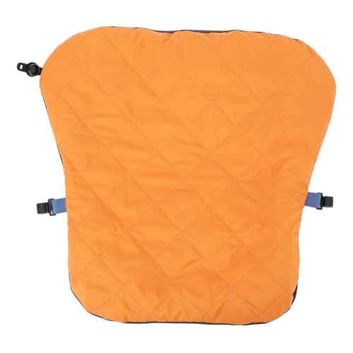 Ymiko Inflatable Lumbar Support Cushion Comfortable Adjustable Lower Back Pillow Office Chair Travel (Orange)