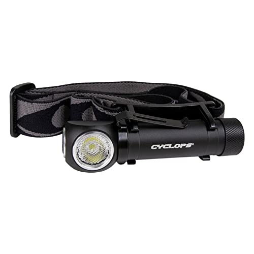 Cyclops Hades Headlamp, Tactical Durable Lightweight Aluminum Compact Adjustable Headband Weather Resistant Ipx4 Rechargeable Removable 5 Modes Bright Led 1000 Lumen Headlight #TOP1