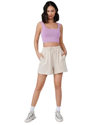 Image of Ben Martin Women's Cotton Stretchable Square Neck Sleeveless Tank Top