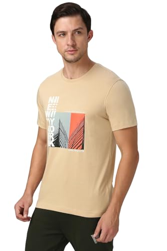 Image of Van Heusen Men's Athleisure Graphic T-Shirt - Comfortable Crew Neck| Soft Breathable Cotton Blend | Casual Wear Style | Summer Favorite | Style 60054