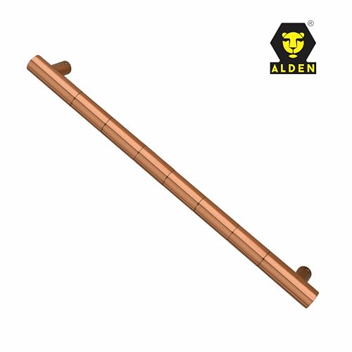 Image of ALDEN 18 inch Main Door Handle /Handle for Glass and Wooden Door /Pull and Push Stainless Steel Door Handle (PVD Rose Gold) (4 Years Warranty) (Pack of 1)