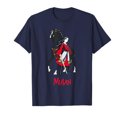 T-shirt Mulan et Black Wind Disney en coton pour look casual au quotidien