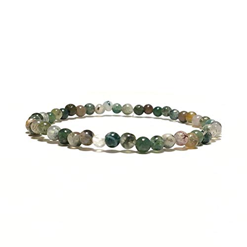 Preisvergleich Produktbild Bvcahosg Naturstein Armband 4mm Schmuck Buddha Strand Braslet Camping, Achat