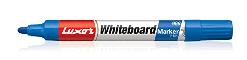 Image of Luxor Whiteboard Marker Pens, Blue - Pack of 10