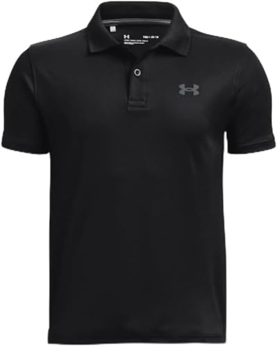 Image of Under Armour - Boys Performance Polo, Color Black (001), Size: X-Large