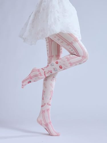 Image of Sahabowi Women's Sheer Tights, Digital Print Designs Stockings