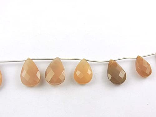 Calcédoine rose briolette poire pour bijoux volumineux sans défauts
