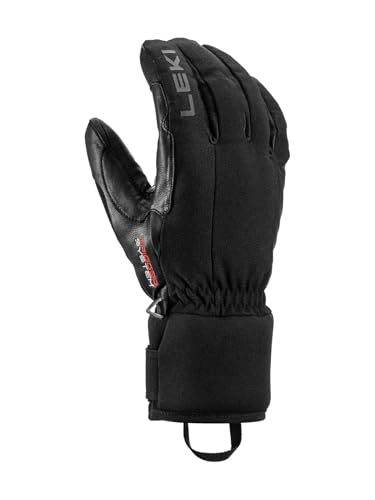 LEKI Argus 3D Herren Finger Skihandschuhe Black Gr. 9 Maximaler Grip & Wärme für deine Ski-Abenteuer!