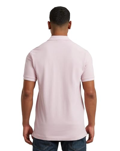 Polo Slim Rosa G-Star con detalles en tonos pastel