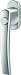 Produktbild Fenstergriff Roto Line Druckknopf natursilber mit Schrauben Vierkantstift 7 x 43 mm