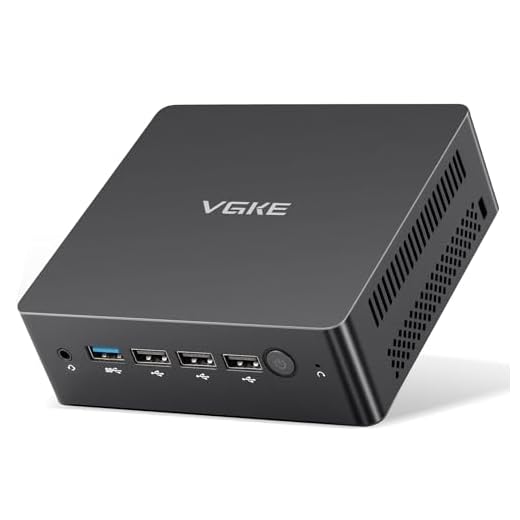 VGKE Mini PC Windows 11 Pro, 8GB RAM 256GB M.2 SSD Mini Desktop PC, Intel 12th Gen Alder Lake-N95(Up to 3.4GHz), Dual HDMI Support 4K/TPYE-C/USB3.2/WiFi 5/ BT4.2/Gigabit Port for Home, Office