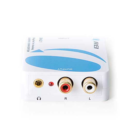 Orei Digital To Analog Audio Converter - Optical Spdif/Coaxial To Rca L/R With 3.5Mm Jack Support Headphone/Speaker Output Da21 #TOP1