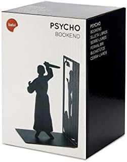 Balvi - Psycho decorative metal bookend in black colour. Original design