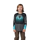 Fox Racing Unisex Kinder Langärmeliges Fahrradtrikot Fox Junior Ranger Revise Teal Ym T-Shirt, blaugrün, M