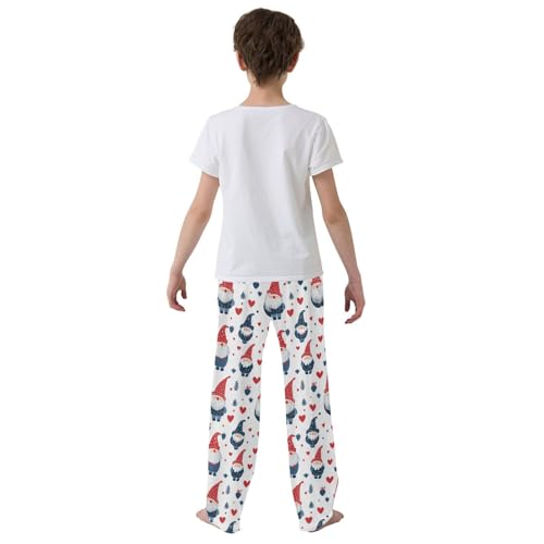 Pajama Bottoms, Pajamas Pant Cute Gnomes Hearts Lounge Wear Casual Colorful Sleep Long Pants Soft Pjs Sleepwear3