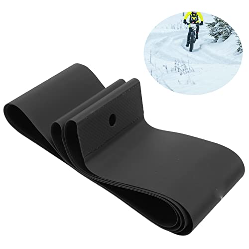 BORDSTRACT Bicycle Rim Strips, 80mm x 50.8cm / 3.1in x 20in PVC Wide Bike Tire Liner, Anti Puncturing Inner Tube Cushion for 20 Inch Tires(Black)
