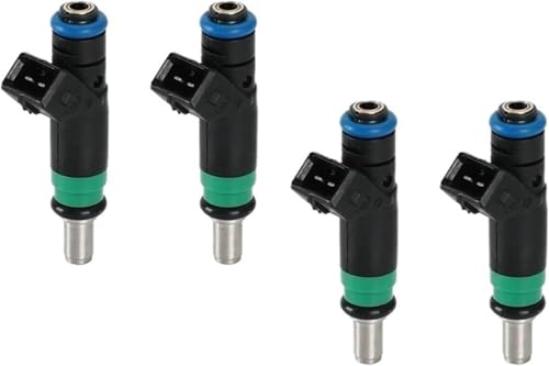 1429840 Fuel Injector for Ford Fiesta V 2001-2008 Fusion 2002-2012 1.4L Car Fuel Injector Nozzles for Fiesta V 2001-2008 for Fusion 2002-2012 1.4L 1429840 98MF-BB 4Pcs