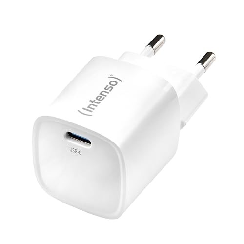 Intenso Power Adapter W30C² Gan, Alimentatore Usb-C Da 30 Watt E Tecnologia Gan, Bianco
