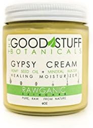 The Good Stuff Botanicals Gypsy Cream - Organic Hemp oil and Hot Spring water face moisturizer 4oz
