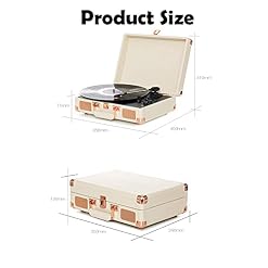 ZEDARO Tourne-Disque, Tourne-Disque, Platine Vinyle Bluetooth Portable avec Haut-parleurs stéréo intégrés, entraînement… - Les Beatles, Paul McCartney, John Lennon, RIngo Starr, George Harrison ZEDARO Tourne-Disque, Tourne-Disque, Platine Vinyle Bluetooth Portable avec Haut-parleurs stéréo intégrés, entraînement… – Image 6