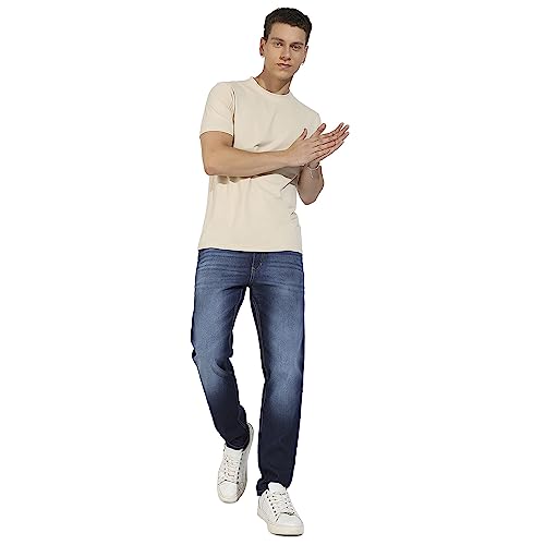 Image of CAHOOT Men's Basic Regular Fit T-Shirt for Casual Wear | Crewneck | Short Sleeve | Pull On Closure | Cotton T-Shirt Crafted with Comfort Fit for Everyday Wear