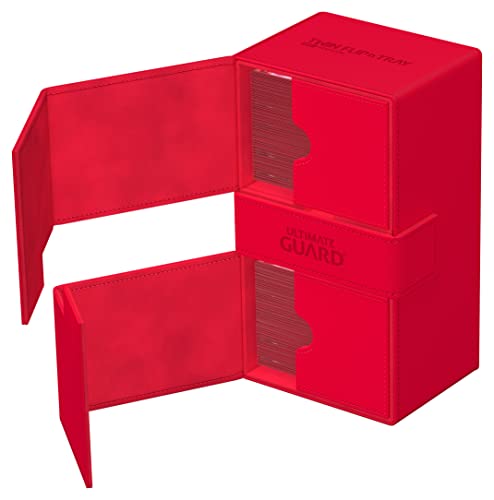 Ultimate Guard Twin Flip`n`Tray 200+ XenoSkin Monocolor Rot – Ansicht 4