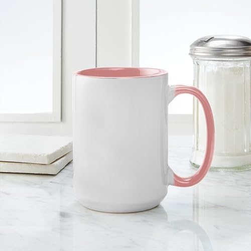 Taza de cerámica grande de 15 oz miniatura 4