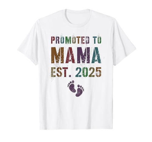 Funny Gender Reveal PROMOSSO A MAMA EST. 2025 Future First Maglietta
