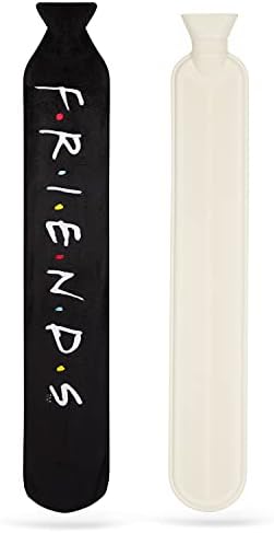 Friends Long Hot Water Bottle with Cover 2L, Shoulder & Neck Hot Water Bottle, Friends Merchandise for Women, Girls
