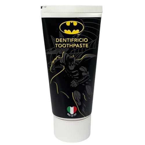 Batman Pasta dental infantil Fresa con fluurido de sodio contra la caries dental, 50 ml