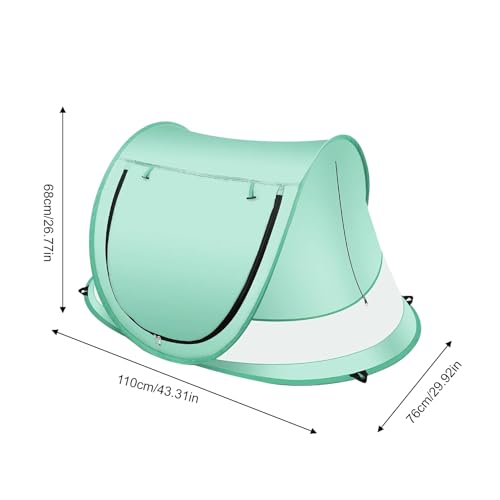 Tienda de campaña infantil con cúpula y protección UV ideal para días de piscina y parque 3