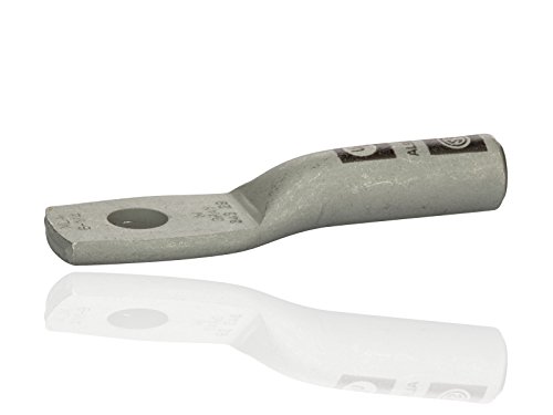 NSI AL6-14 Series Al Dual Rated Compression Aluminum Lug, One Hole, 6 Wire Size, 1/4