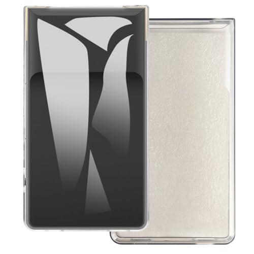 UOGNADGD 2�� TPU�P�[�X Sony NW-ZX707 �Ƃ̌݊������� �X�}�z�J�o�[ - �ϏՌ��t���L�V�u���ی�A�N�Z�T���[ �����J�b�g���H (�N���A+�u���b�N)