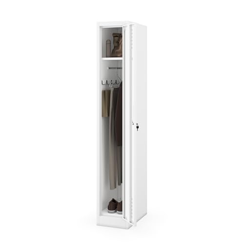 Jan Nowak Kleiderspind Metall Spindschrank schmal abschließbar 180x30x50 cm