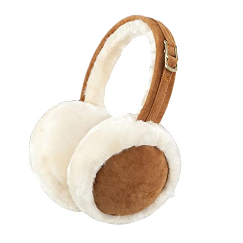 Ohrwärmer Damen Plüsch Ohrenwärmer Faltbare Winter kuscheliger Earmuffs Warme Toll Geschenk für Frauen (Braun) Cover