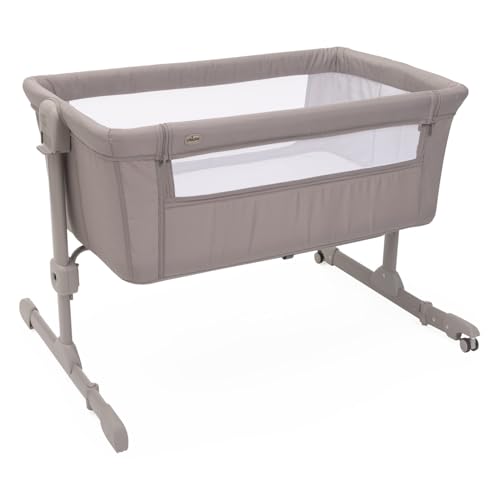 Chicco Next2Me Essential Cuna de colecho para Bebé, Cuna Co-Sleeping, Compatible con Diferentes Camas, Altura Ajustable, Buena Circulación del Aire, Colchón y Bolsa Incluidos, 0-6 Meses, Beige